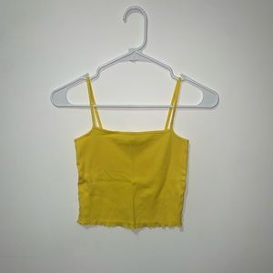 Yellow Crop top